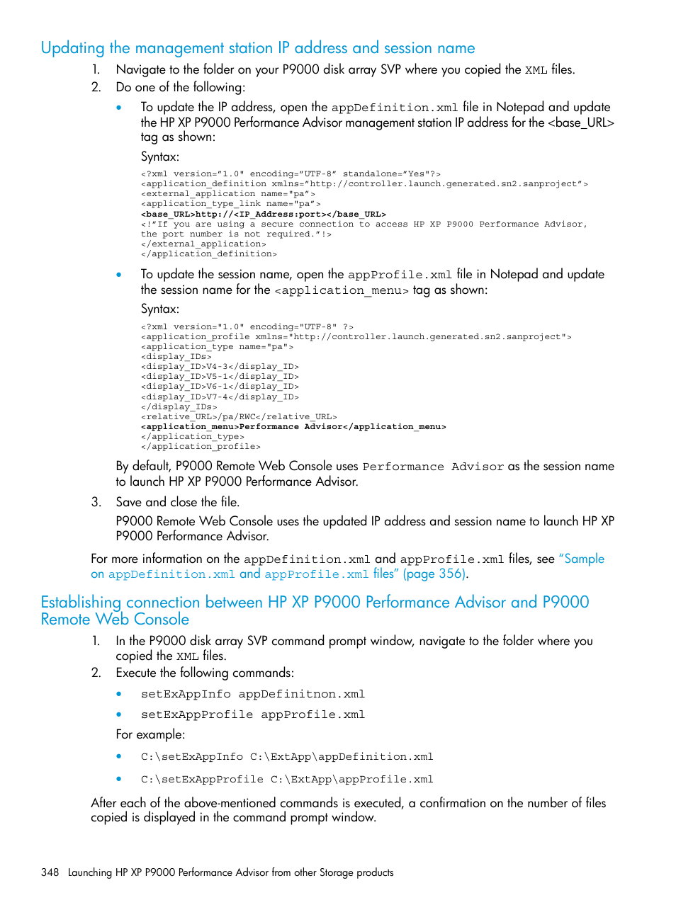 HP XP P9000 Performance Advisor Software User Manual | Page 348 / 419