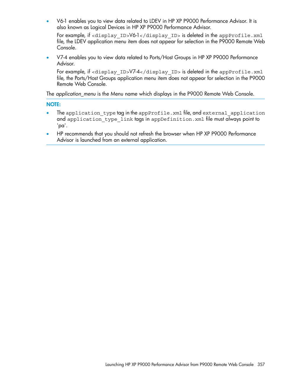 HP XP P9000 Performance Advisor Software User Manual | Page 357 / 419