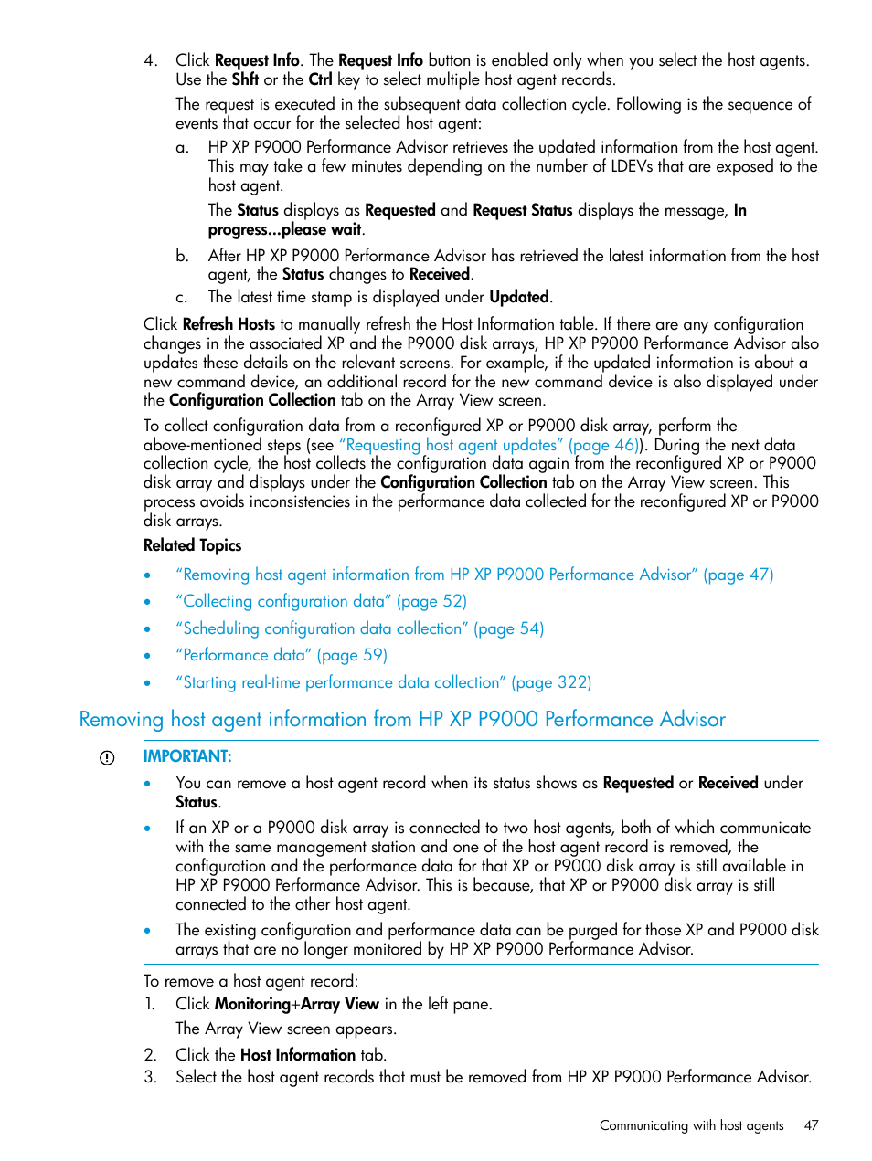 HP XP P9000 Performance Advisor Software User Manual | Page 47 / 419