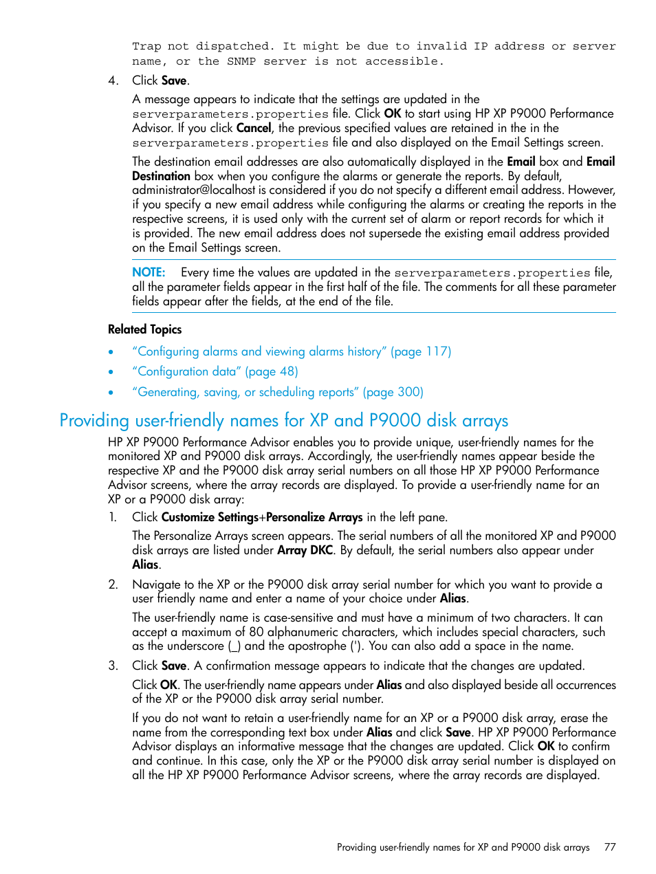 HP XP P9000 Performance Advisor Software User Manual | Page 77 / 419