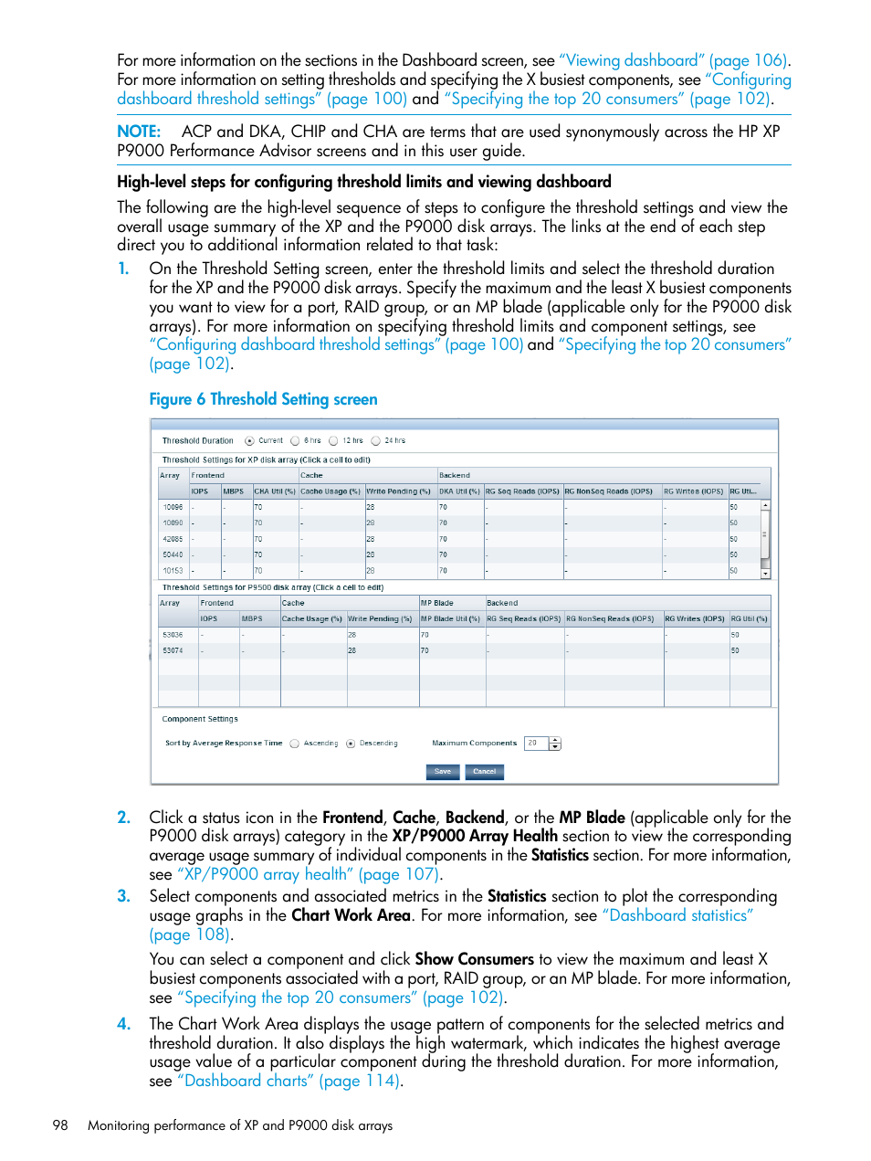 HP XP P9000 Performance Advisor Software User Manual | Page 98 / 419