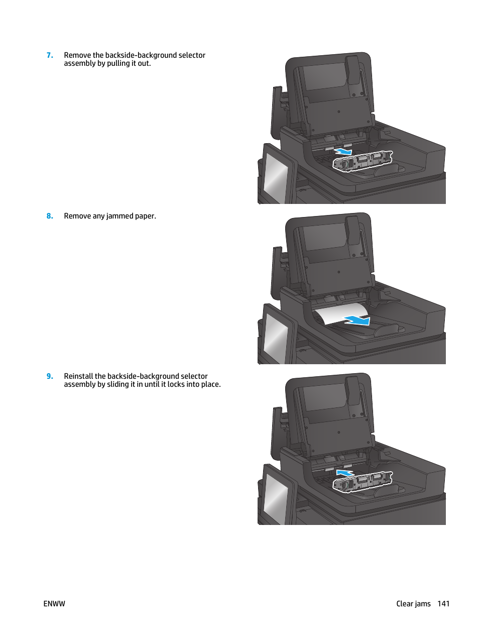 HP Color LaserJet Enterprise Multifunction M680 Printer series User Manual | Page 153 / 198