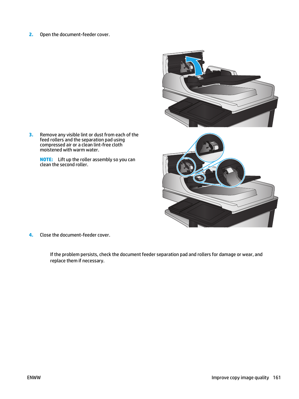 HP Color LaserJet Enterprise Multifunction M680 Printer series User Manual | Page 173 / 198