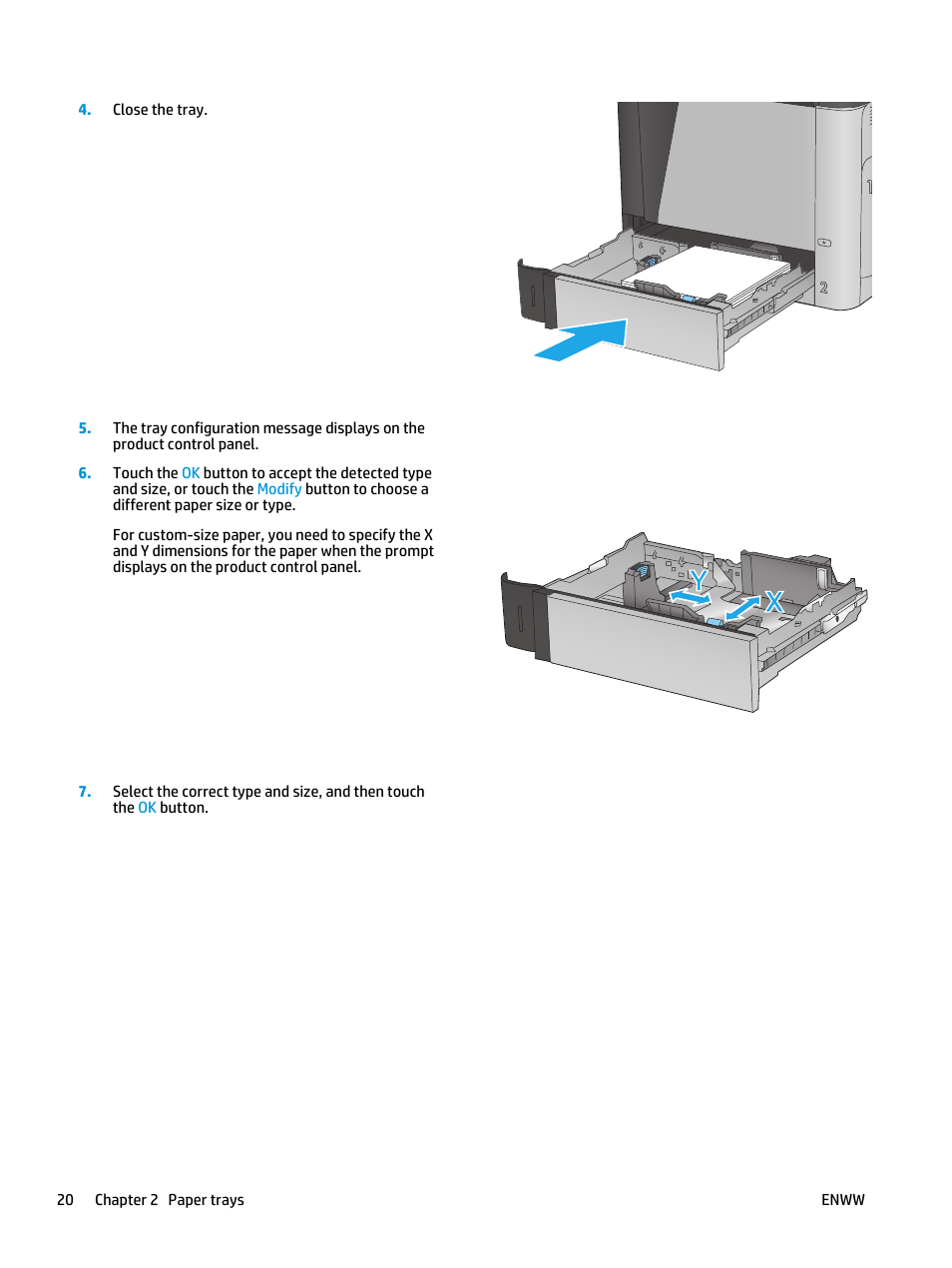 HP Color LaserJet Enterprise Multifunction M680 Printer series User Manual | Page 32 / 198