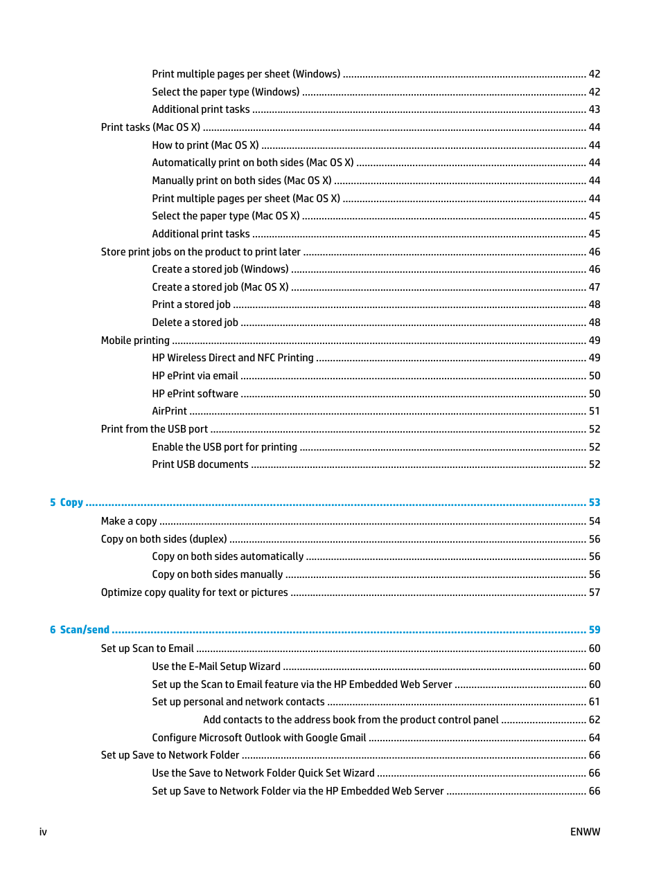 HP Color LaserJet Enterprise Multifunction M680 Printer series User Manual | Page 6 / 198