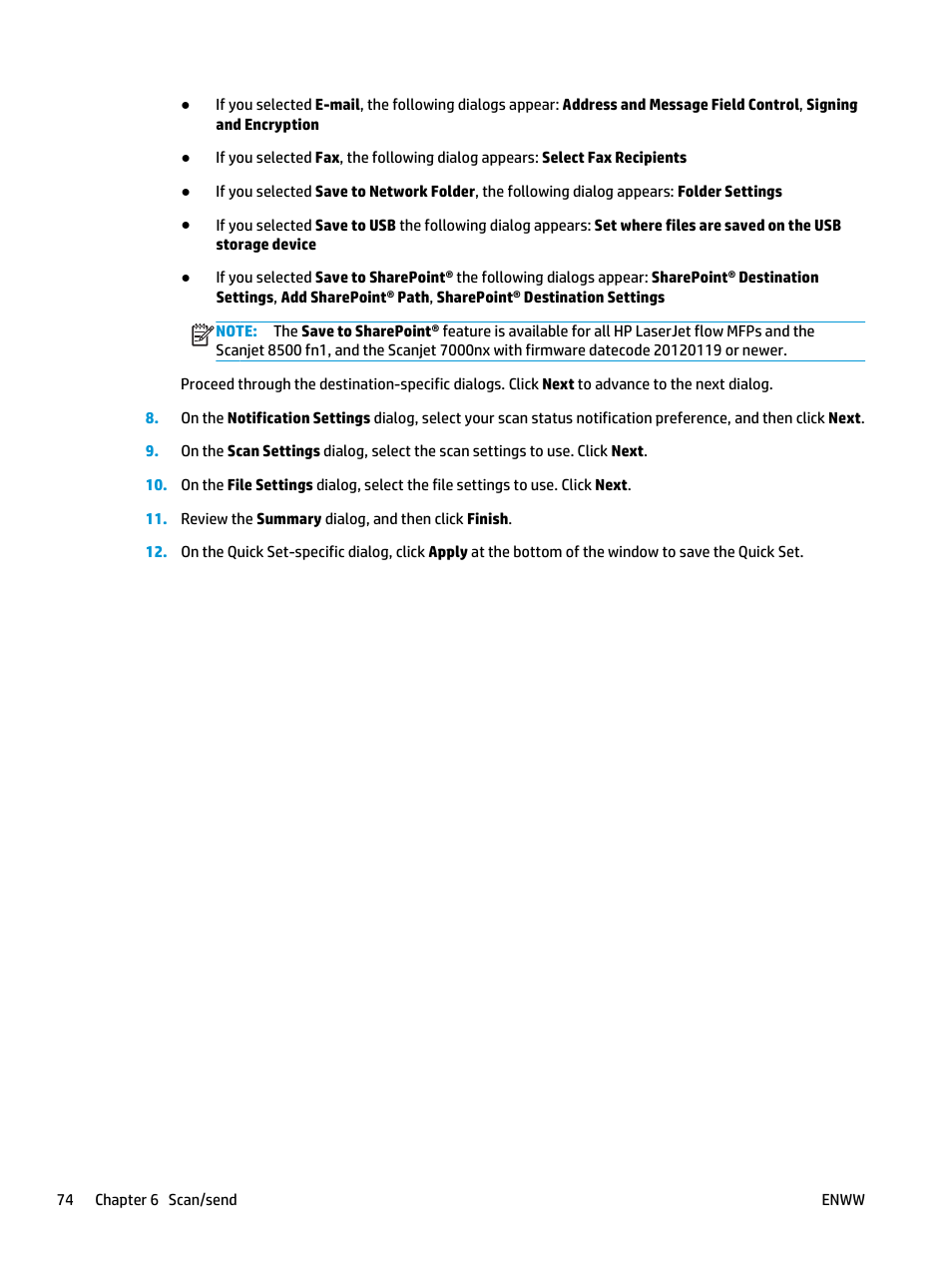 HP Color LaserJet Enterprise Multifunction M680 Printer series User Manual | Page 86 / 198