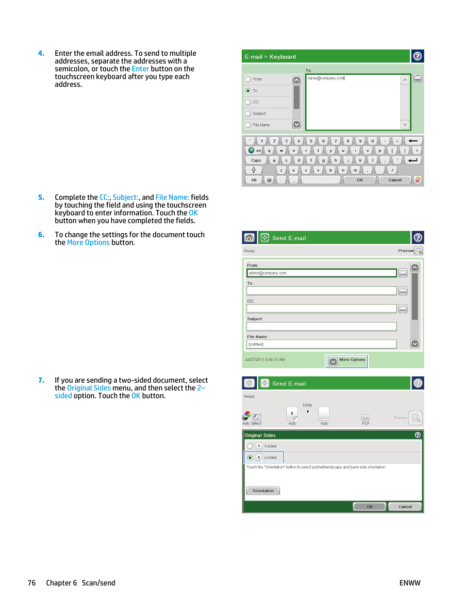 HP Color LaserJet Enterprise Multifunction M680 Printer series User Manual | Page 88 / 198