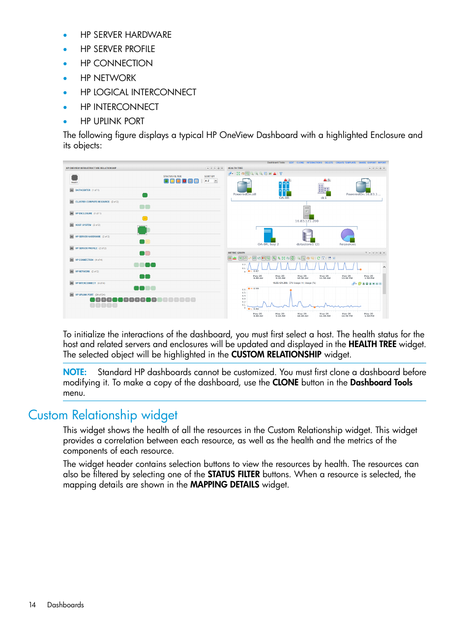 Custom relationship widget | HP OneView for VMware vCenter User Manual | Page 14 / 25