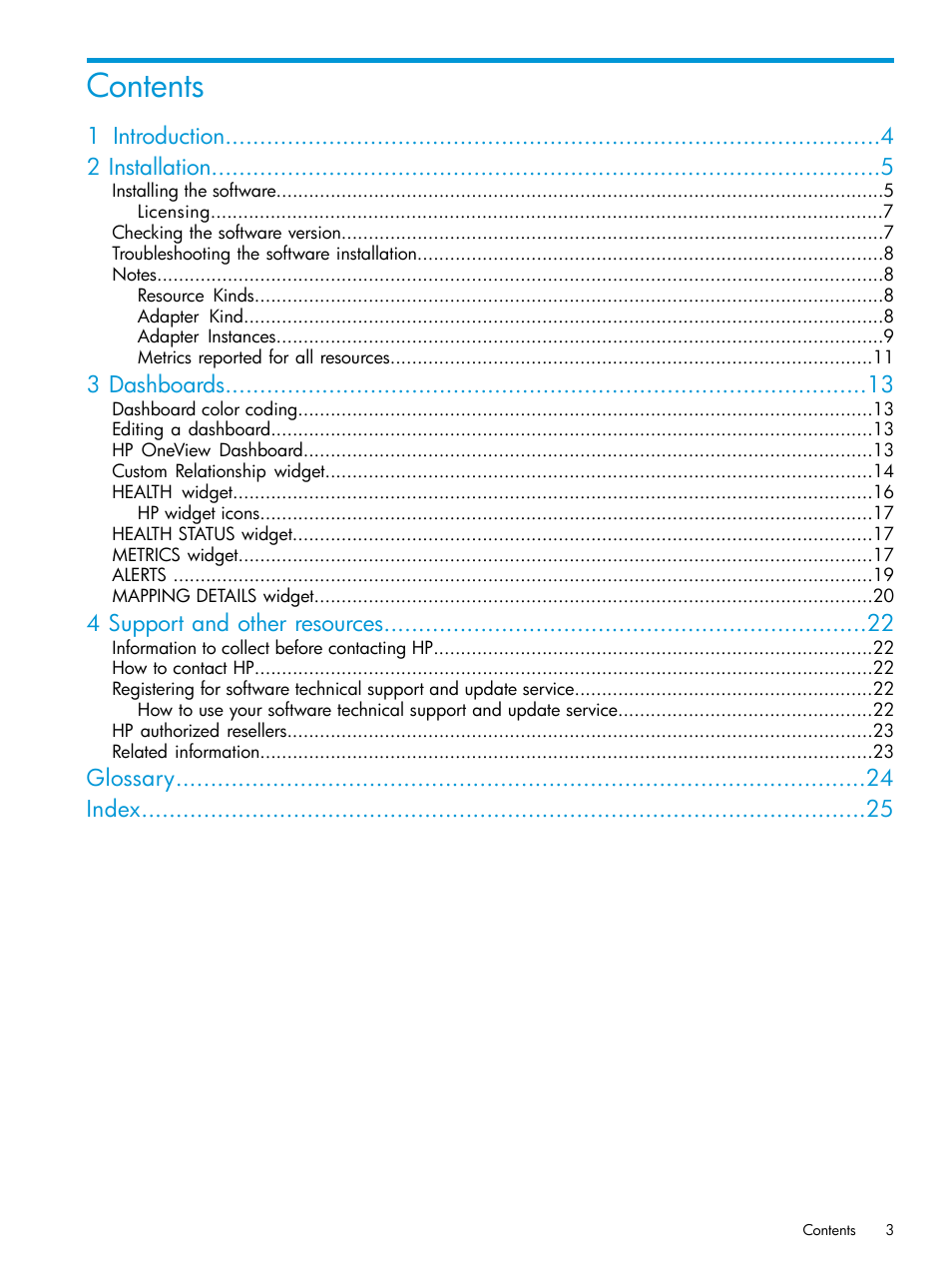 HP OneView for VMware vCenter User Manual | Page 3 / 25