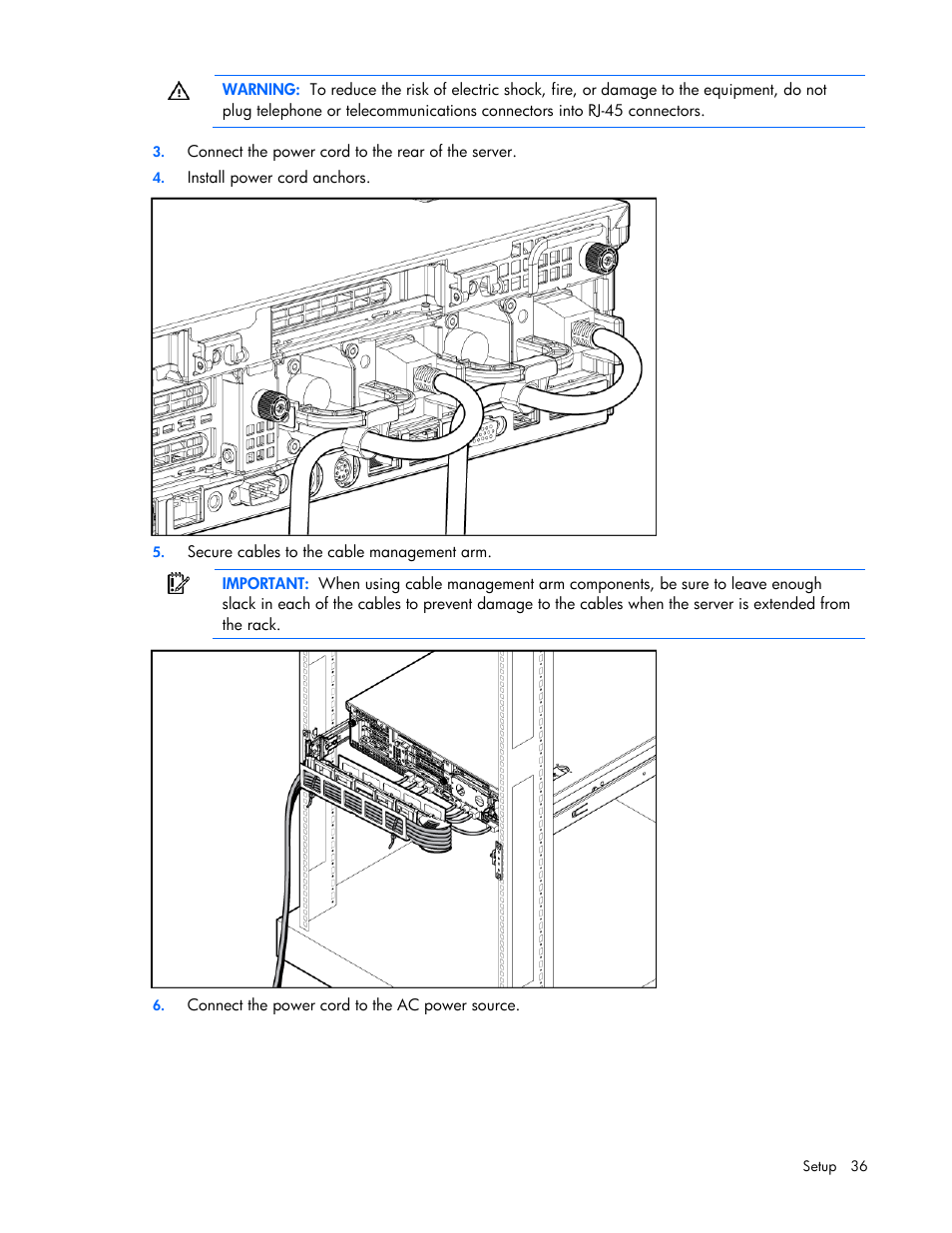 HP ProLiant DL385 G7 Server User Manual | Page 36 / 111