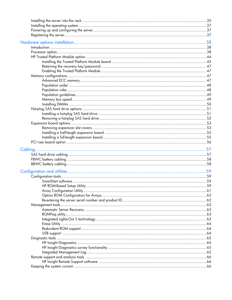 HP ProLiant DL385 G7 Server User Manual | Page 4 / 111