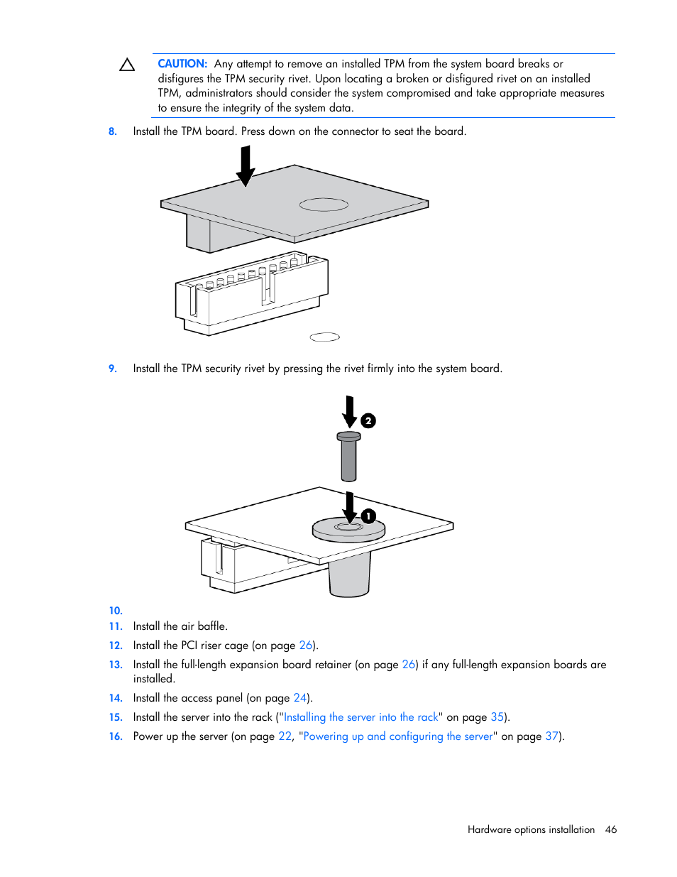 HP ProLiant DL385 G7 Server User Manual | Page 46 / 111