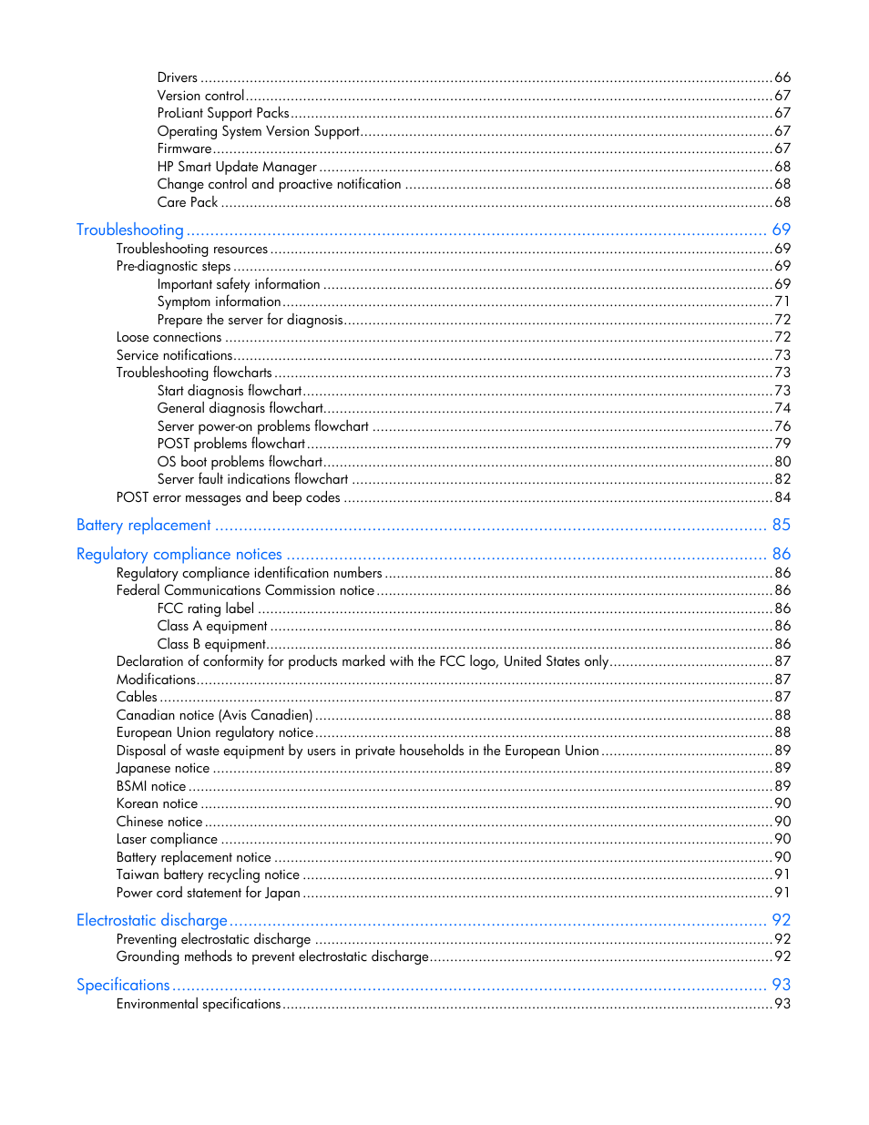 HP ProLiant DL385 G7 Server User Manual | Page 5 / 111