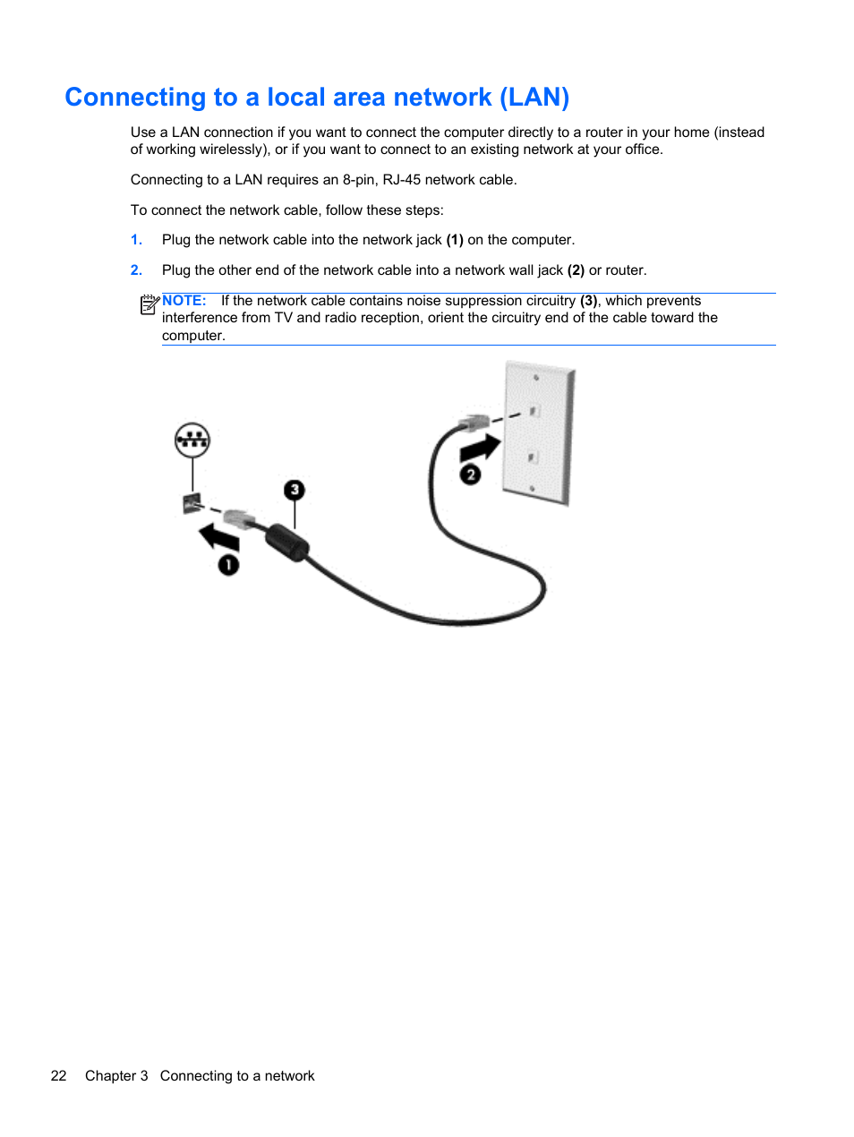 Connecting to a local area network (lan) | HP Pavilion m6-1002xx Entertainment Notebook PC User Manual | Page 32 / 101