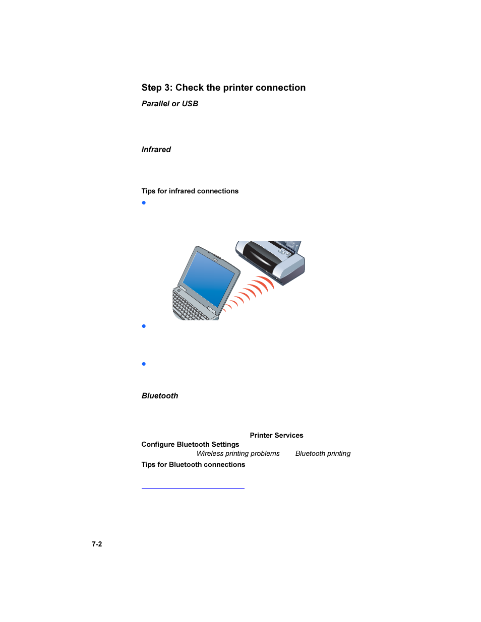Step 3: check the printer connection | HP Deskjet 450 Mobile Printer series User Manual | Page 50 / 86