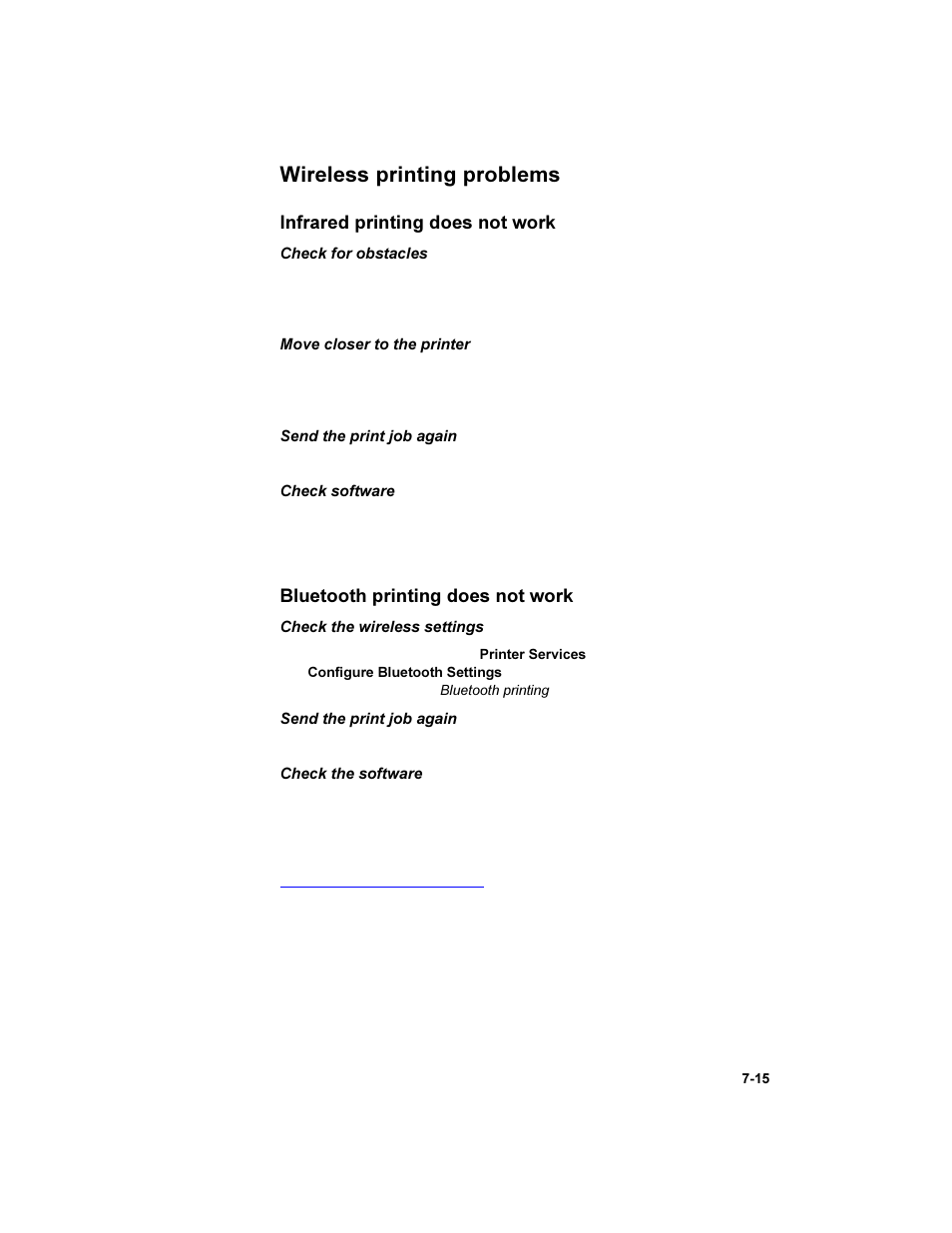 Wireless printing problems, Wireless printing problems -15 | HP Deskjet 450 Mobile Printer series User Manual | Page 63 / 86