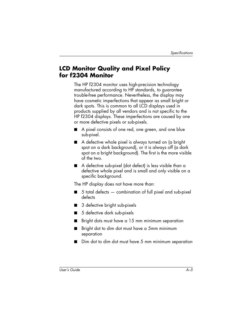 HP f2304 23-inch High Def LCD Monitor User Manual | Page 39 / 52