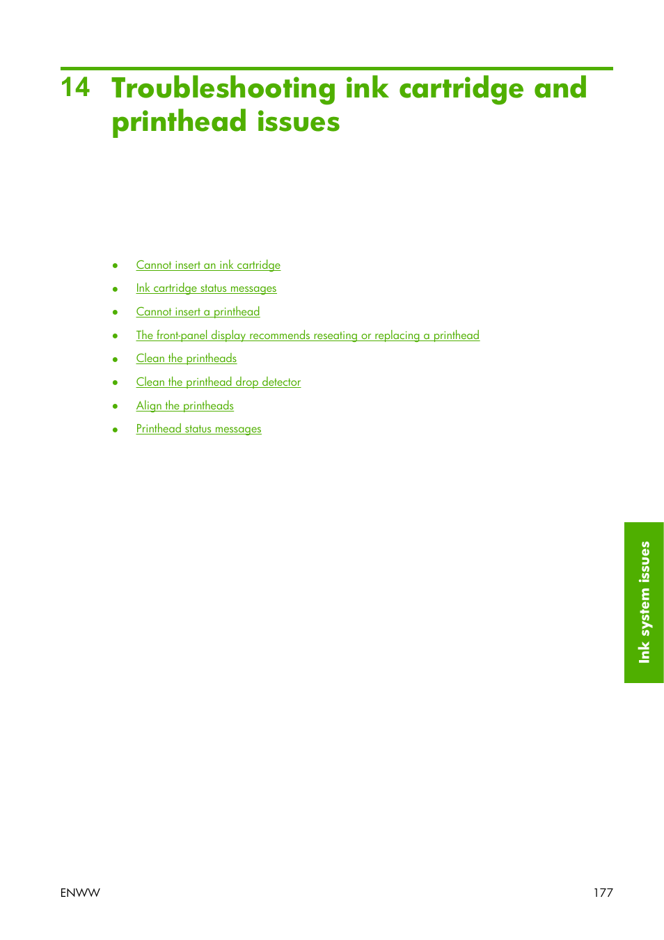 Troubleshooting ink cartridge and printhead issues | HP Designjet Z3100 Photo Printer series User Manual | Page 187 / 221