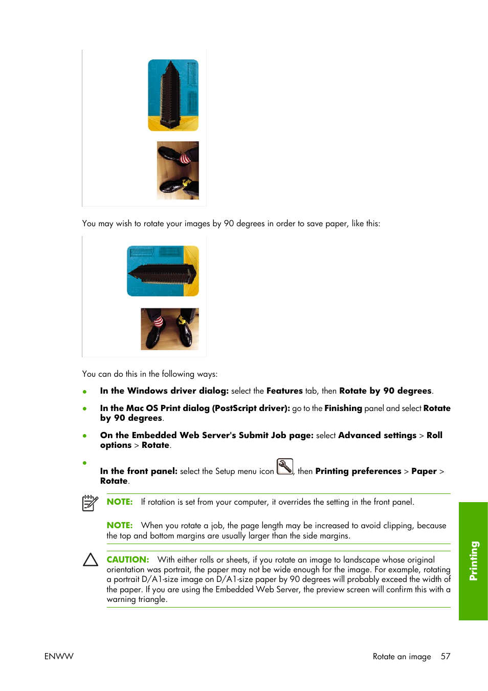 HP Designjet Z3100 Photo Printer series User Manual | Page 67 / 221