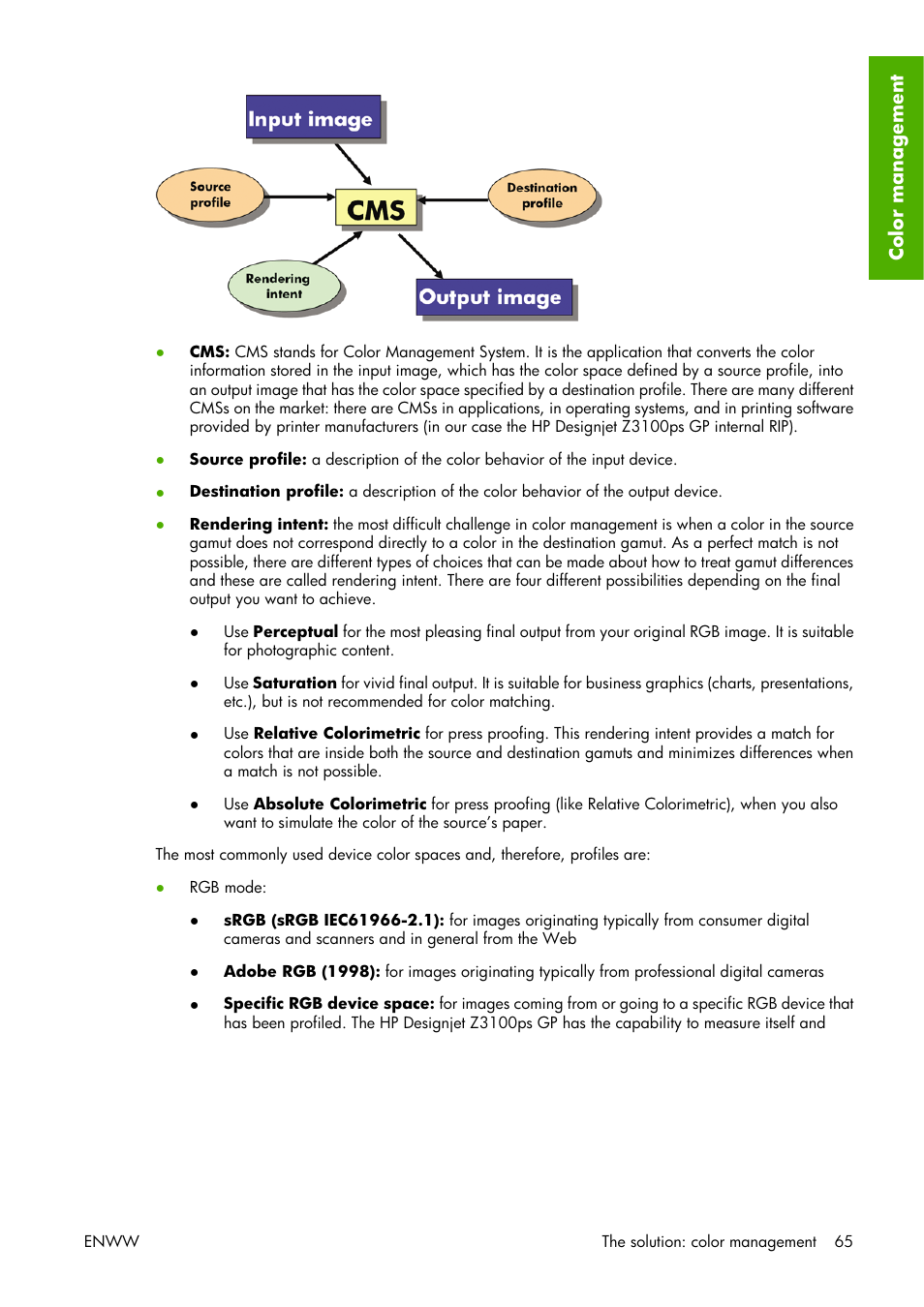 HP Designjet Z3100 Photo Printer series User Manual | Page 75 / 221