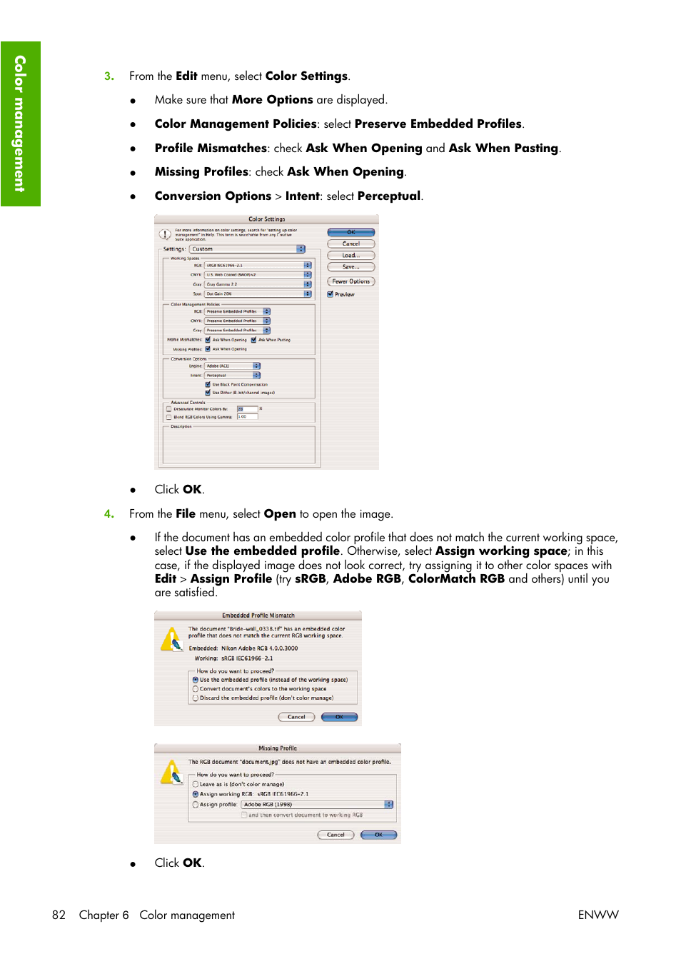 HP Designjet Z3100 Photo Printer series User Manual | Page 92 / 221