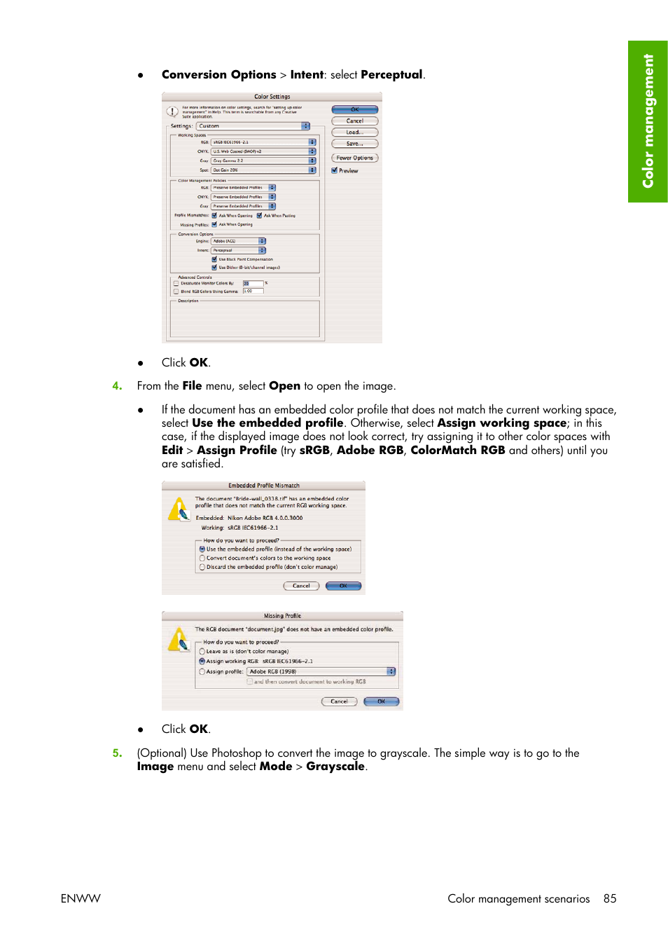 HP Designjet Z3100 Photo Printer series User Manual | Page 95 / 221