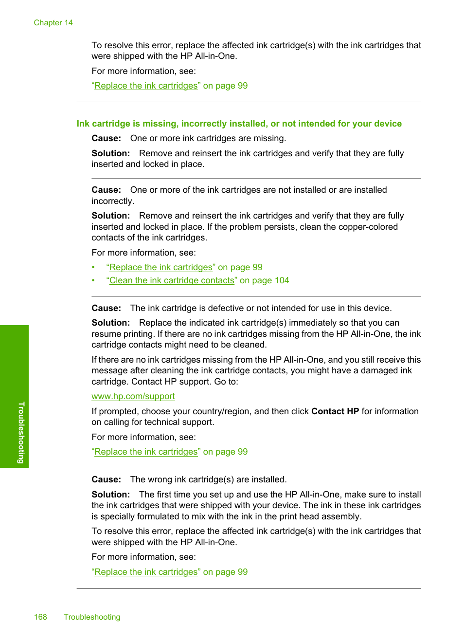 HP Photosmart C6280 All-in-One Printer User Manual | Page 169 / 189
