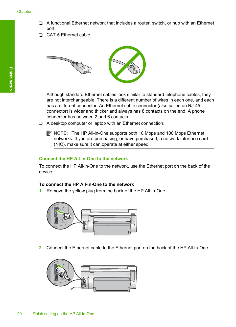 Connect the hp all-in-one to the network | HP Photosmart C6280 All-in-One Printer User Manual | Page 21 / 189
