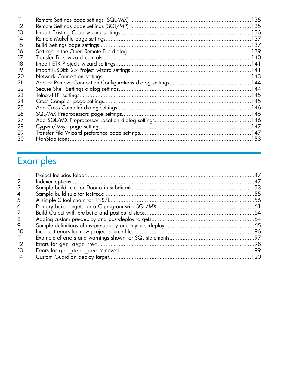 Examples | HP Integrity NonStop J-Series User Manual | Page 10 / 163