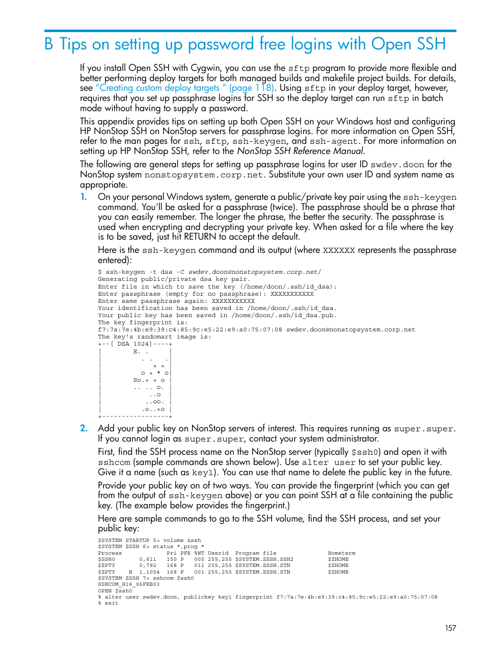 HP Integrity NonStop J-Series User Manual | Page 157 / 163