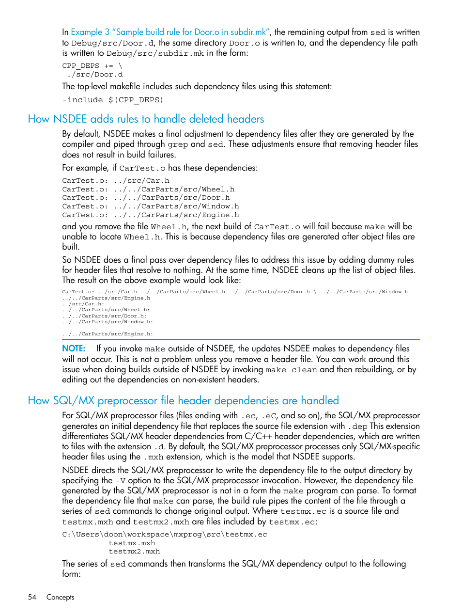 How nsdee adds rules to handle deleted headers | HP Integrity NonStop J-Series User Manual | Page 54 / 163