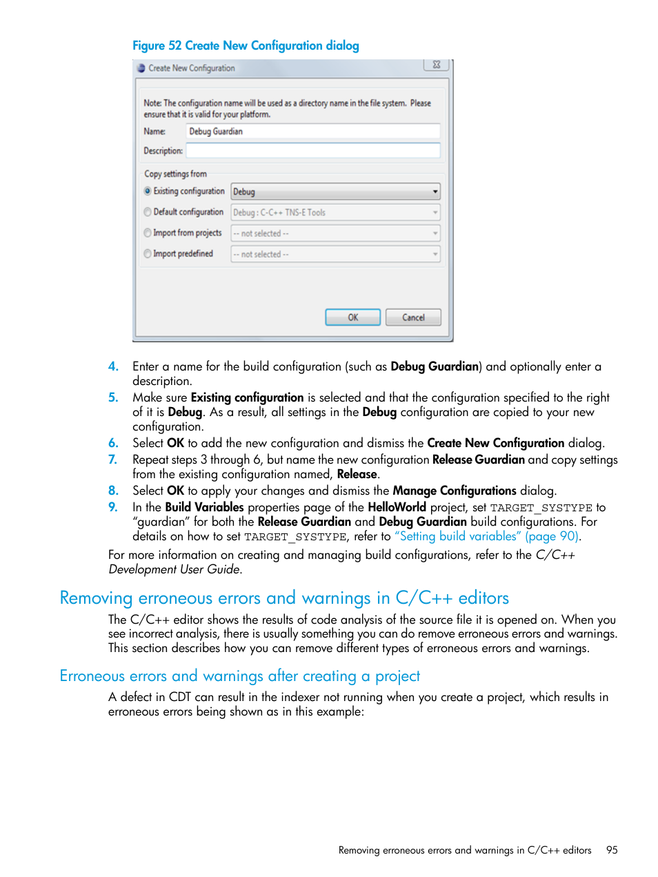 Create new configuration dialog | HP Integrity NonStop J-Series User Manual | Page 95 / 163