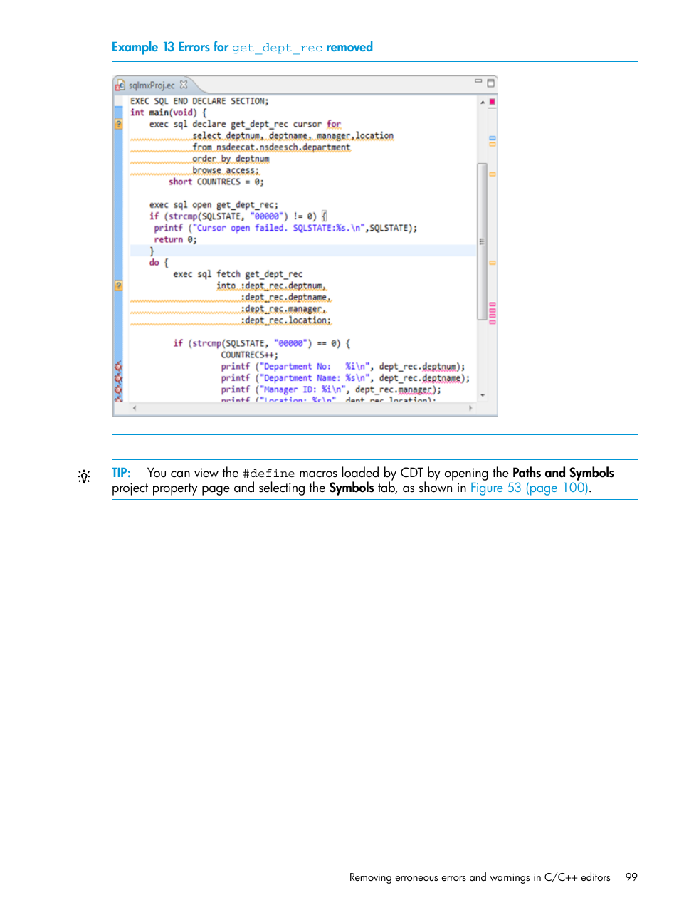 Errors for get_dept_rec removed | HP Integrity NonStop J-Series User Manual | Page 99 / 163