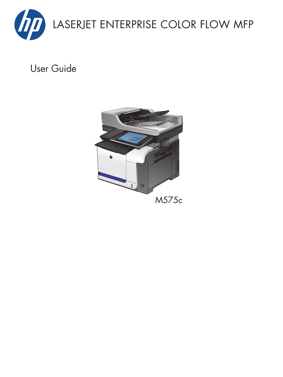 HP LaserJet Enterprise 500 Color MFP M575 User Manual | 354 pages