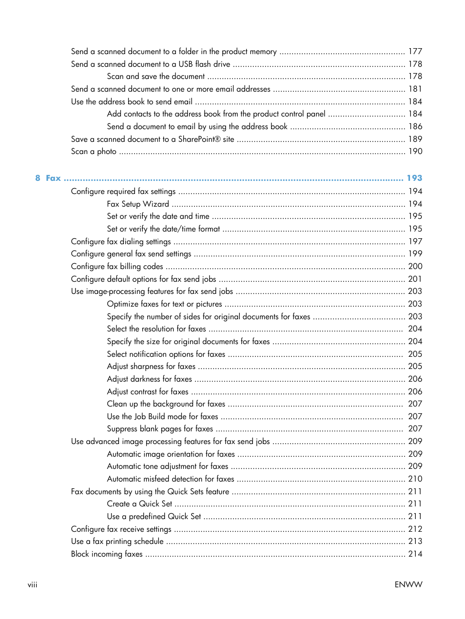 HP LaserJet Enterprise 500 Color MFP M575 User Manual | Page 10 / 354