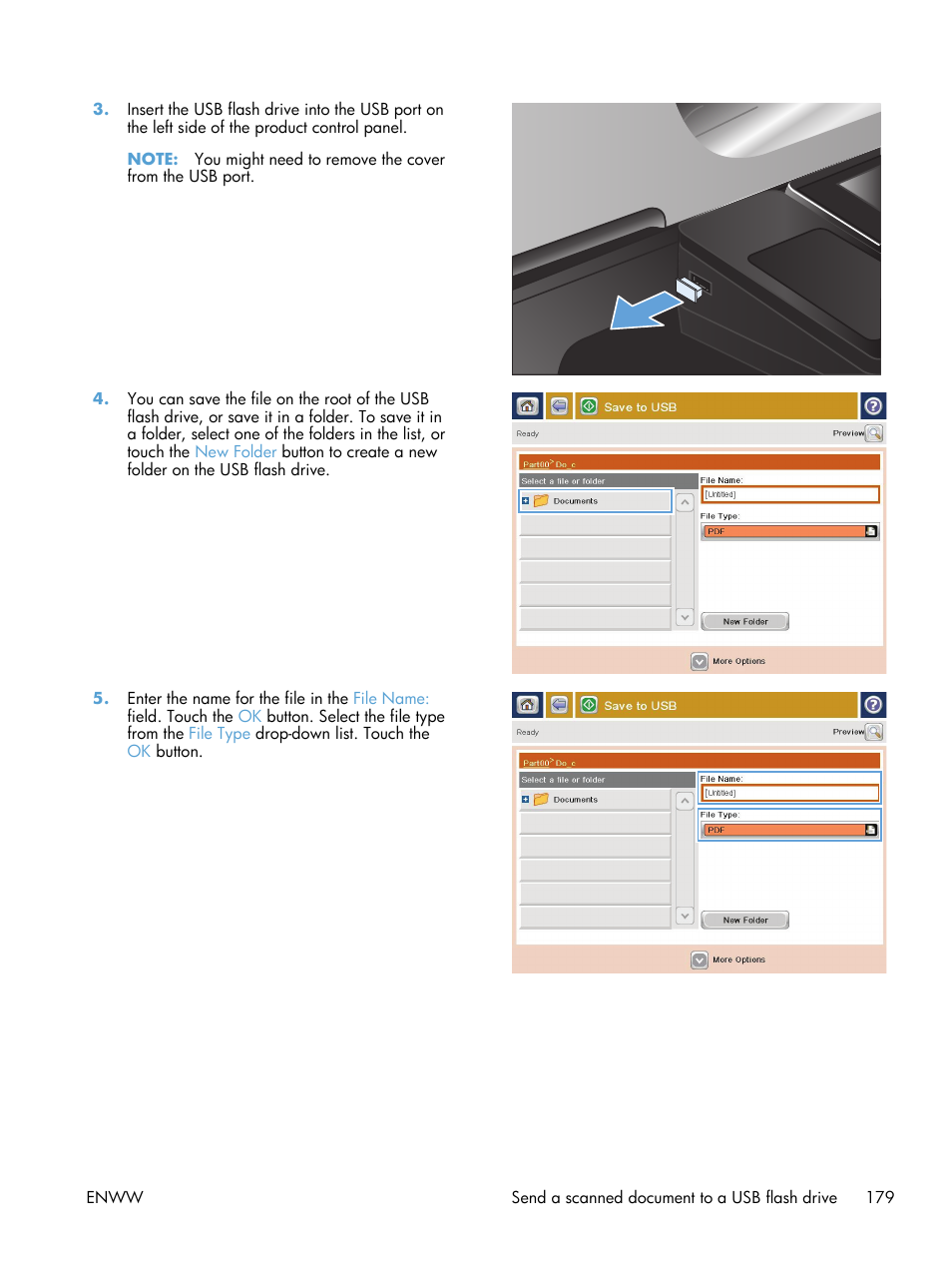 HP LaserJet Enterprise 500 Color MFP M575 User Manual | Page 195 / 354