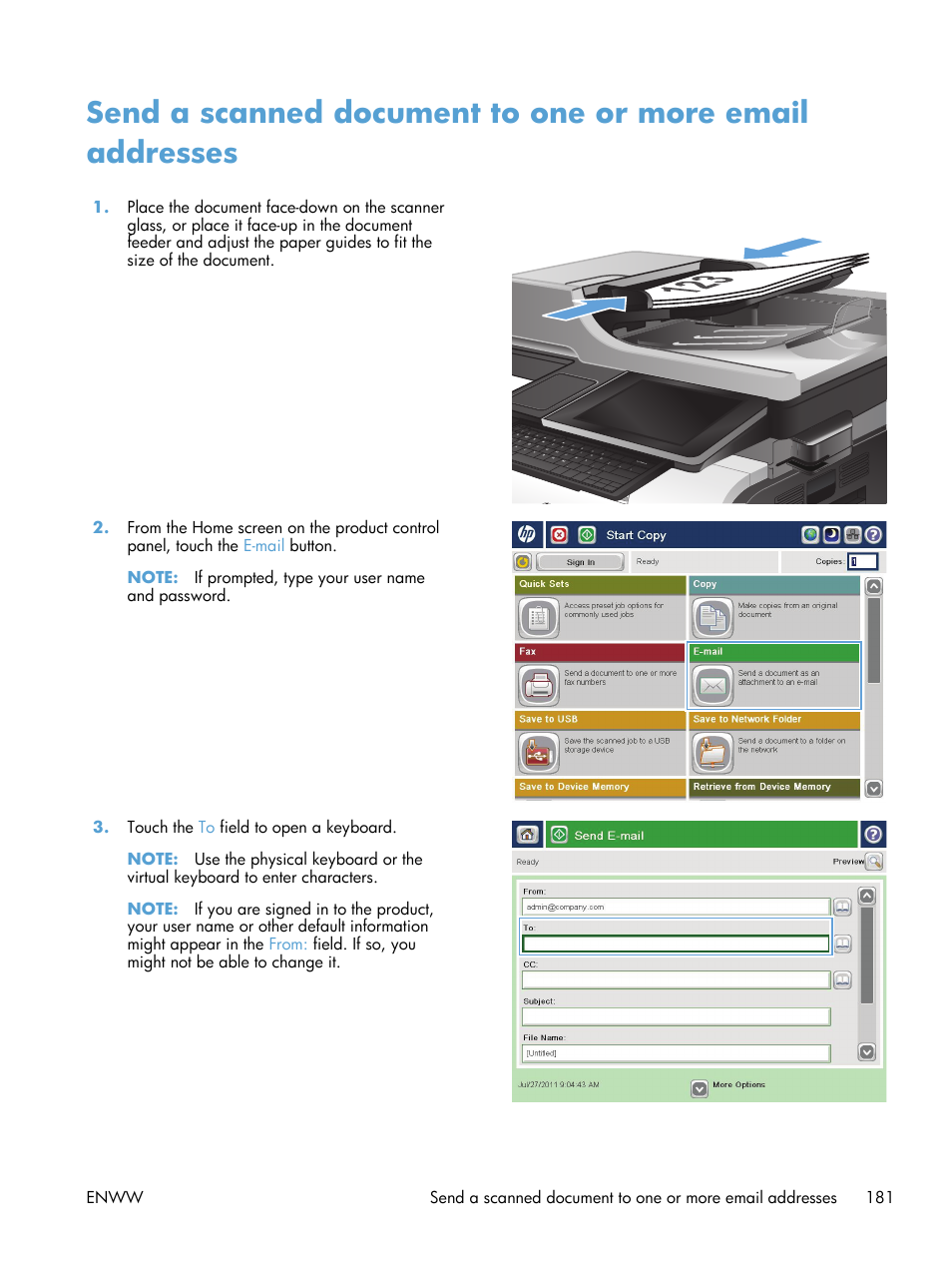 HP LaserJet Enterprise 500 Color MFP M575 User Manual | Page 197 / 354