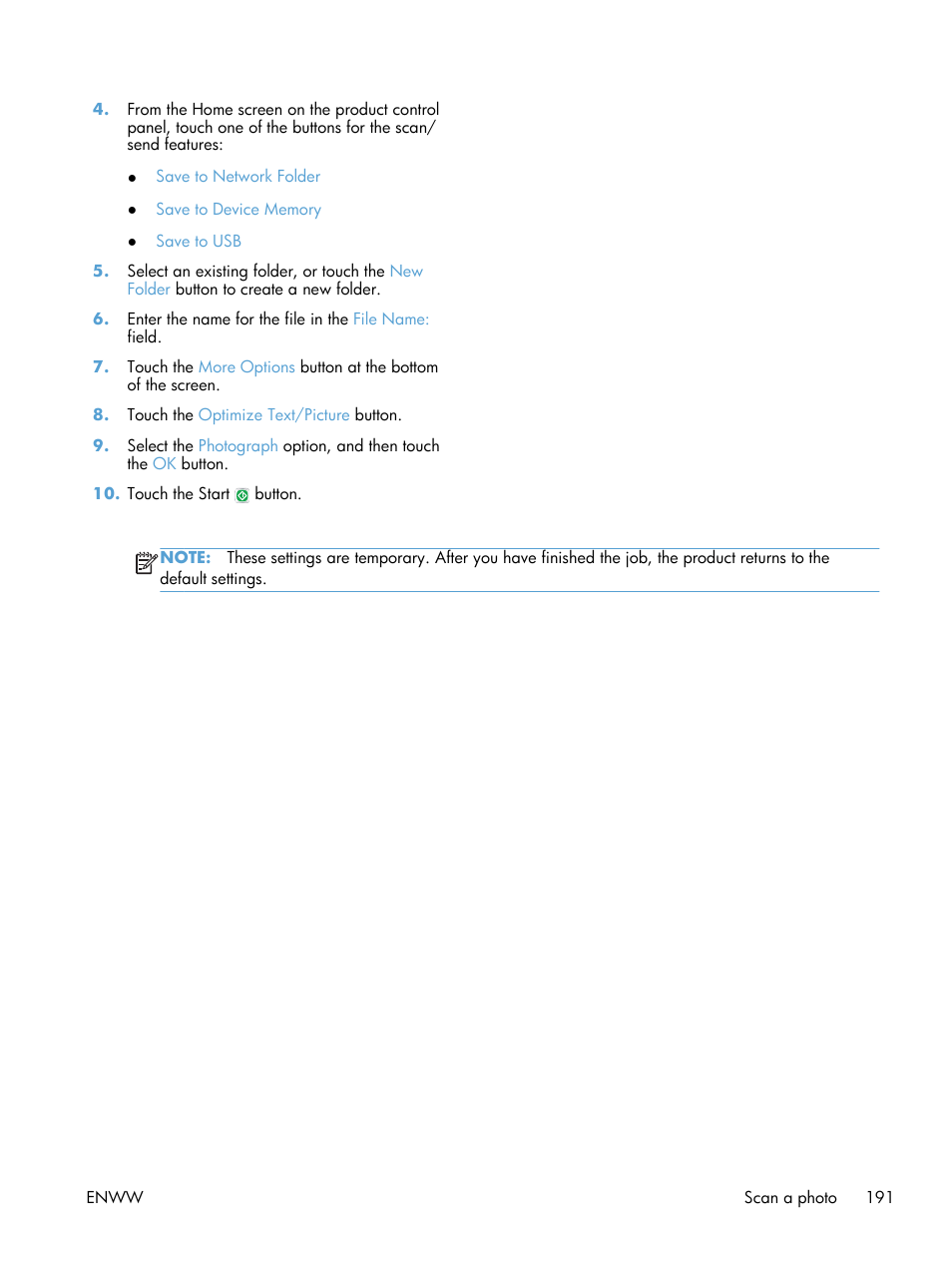 HP LaserJet Enterprise 500 Color MFP M575 User Manual | Page 207 / 354