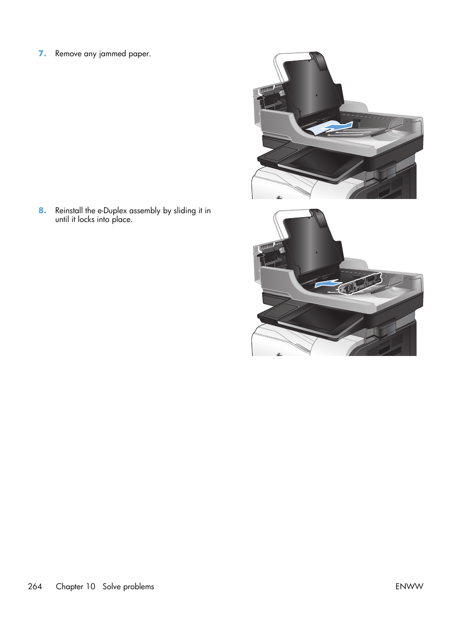 HP LaserJet Enterprise 500 Color MFP M575 User Manual | Page 280 / 354