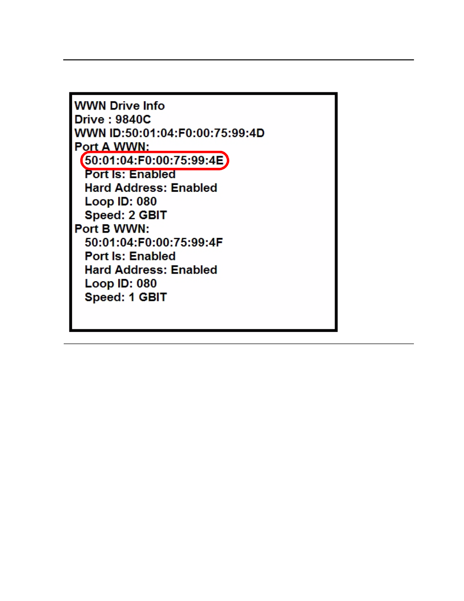 Figure a-6, Wwn drive info | HP NonStop G-Series User Manual | Page 121 / 140