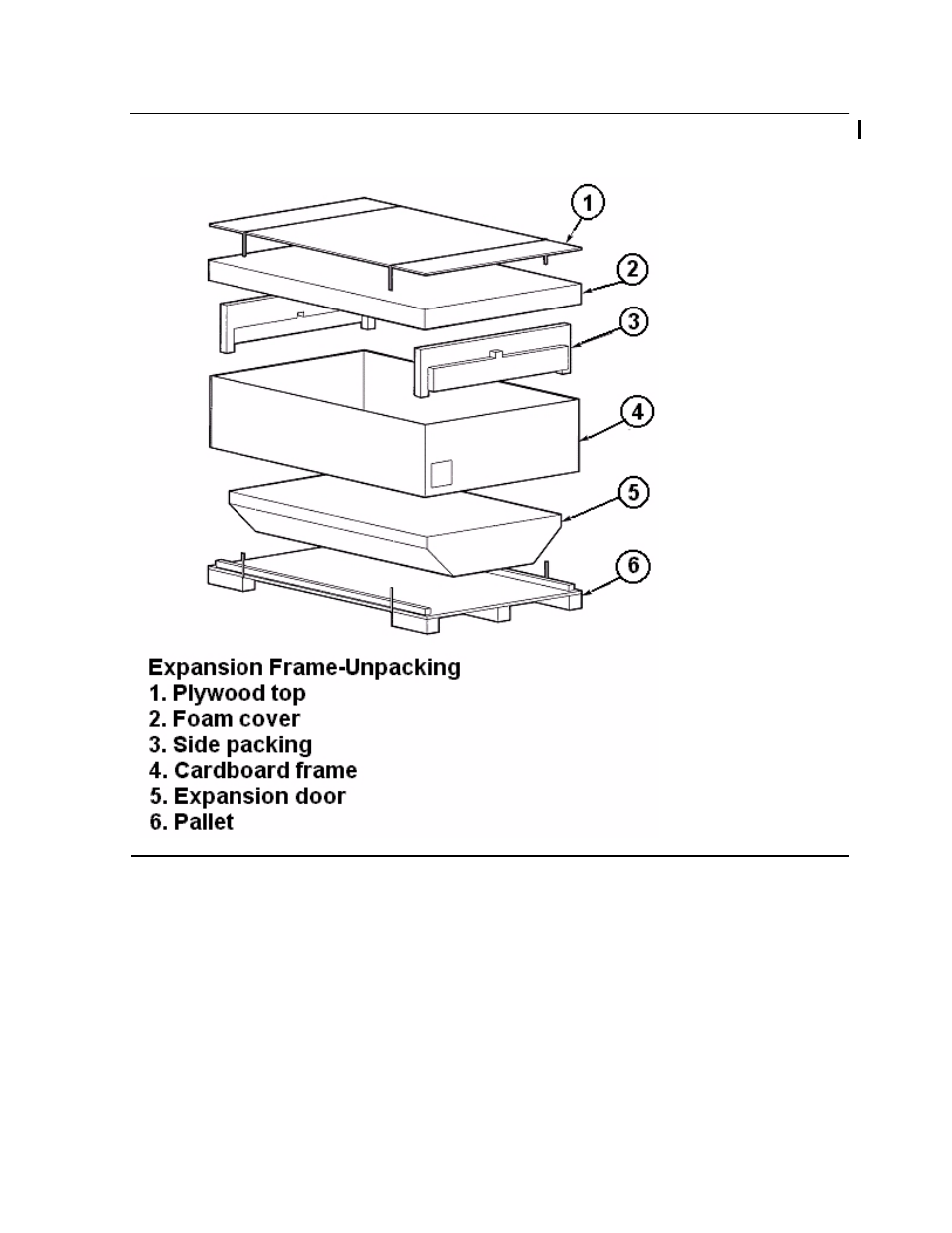 Figure 3-3, Unpacking the expansion frame, R to | HP NonStop G-Series User Manual | Page 31 / 140