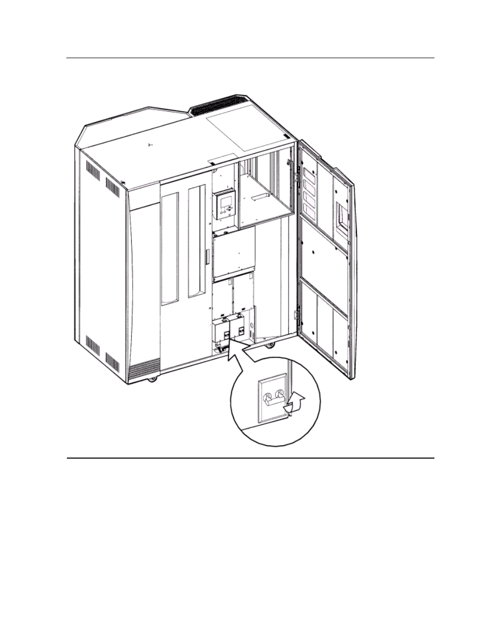 Figure 4-12, Library power switch location | HP NonStop G-Series User Manual | Page 52 / 140