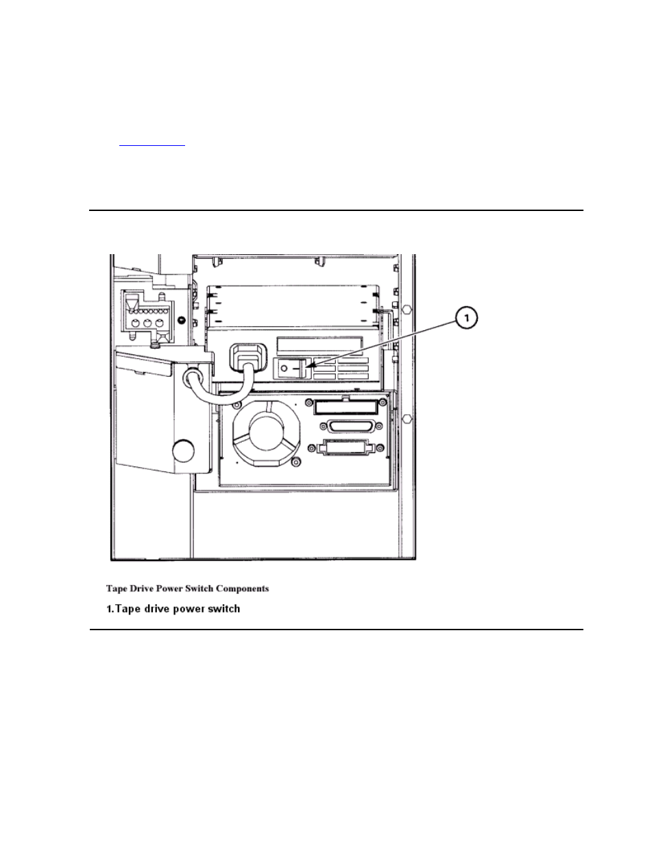 Tape drive power switches, Figure 4-13, Tape drive power switch location | HP NonStop G-Series User Manual | Page 53 / 140