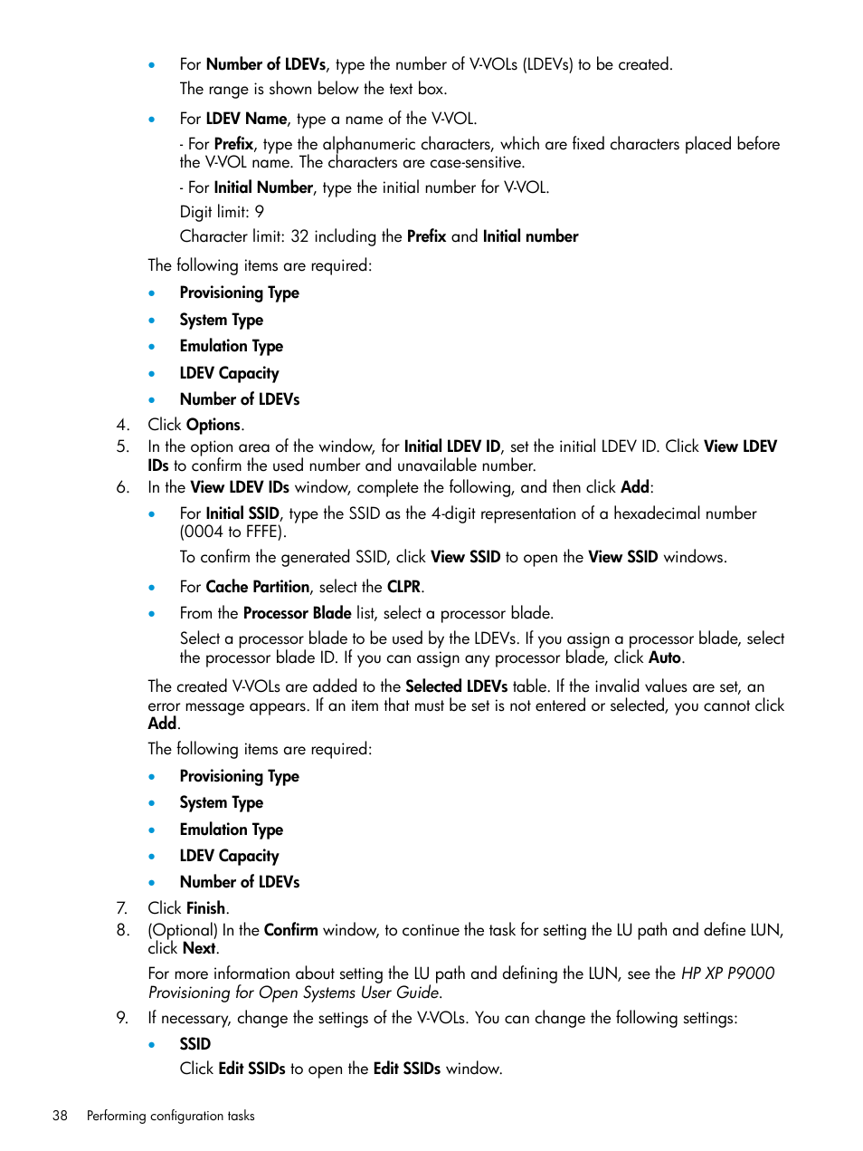 HP XP P9500 Storage User Manual | Page 38 / 116