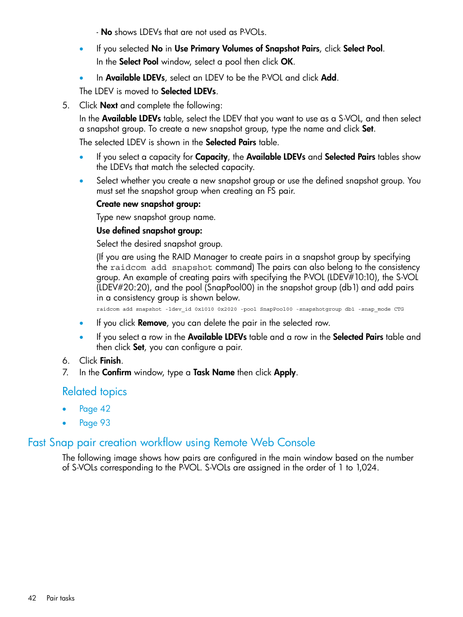 Related topics | HP XP P9500 Storage User Manual | Page 42 / 116