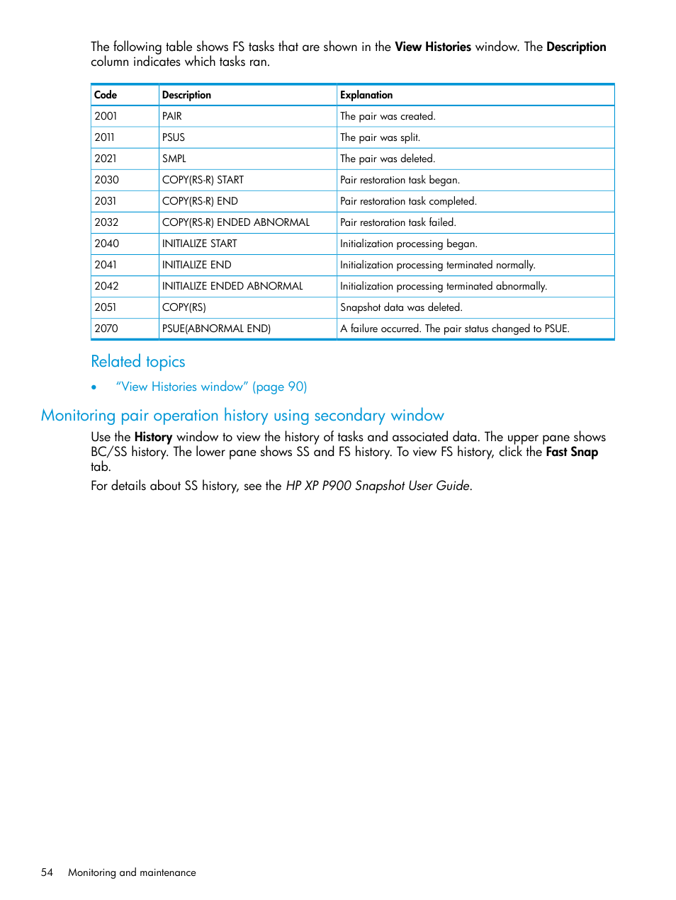 Related topics | HP XP P9500 Storage User Manual | Page 54 / 116