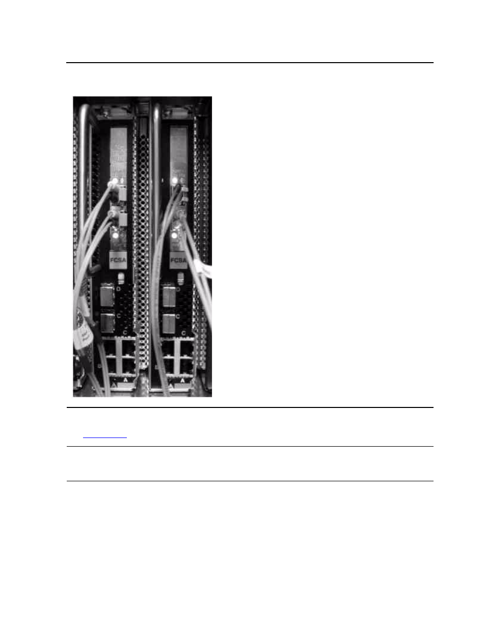 Figure 3-4, View of two fcsas at the rear of the server | HP Integrity NonStop J-Series User Manual | Page 27 / 80