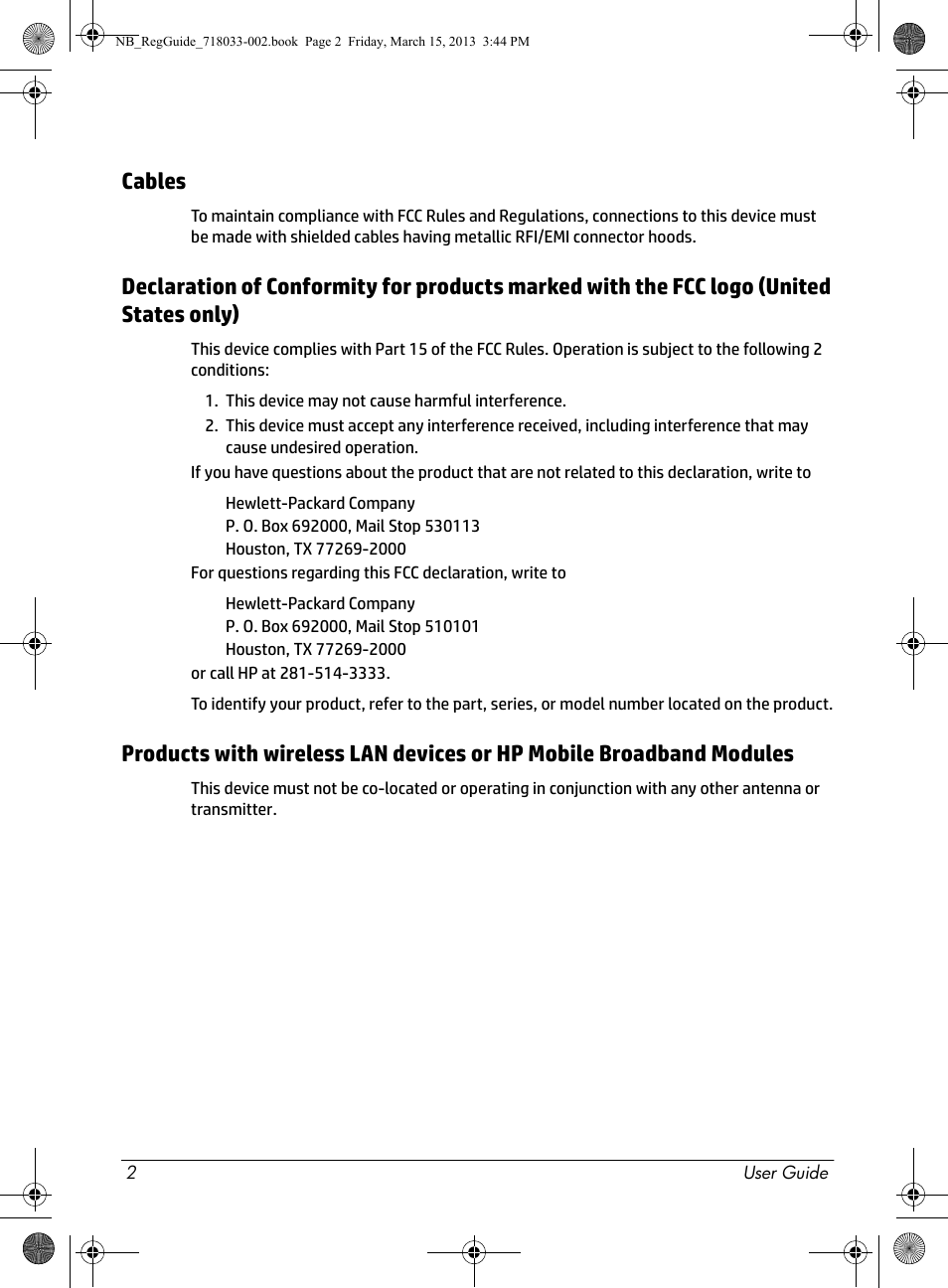 Cables | HP Chromebox CB1-016 PC User Manual | Page 4 / 28