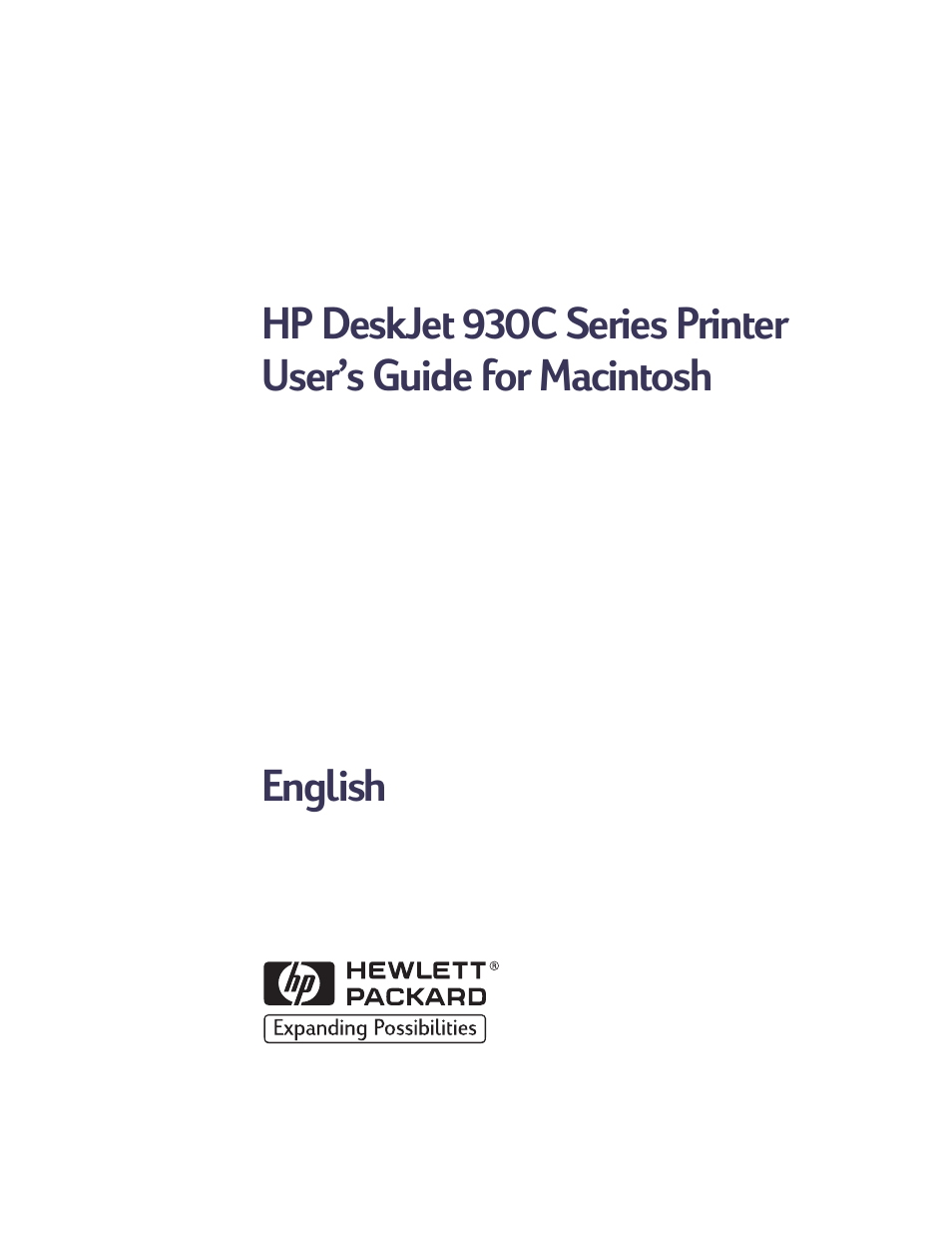 HP Deskjet 932c Printer User Manual | 73 pages
