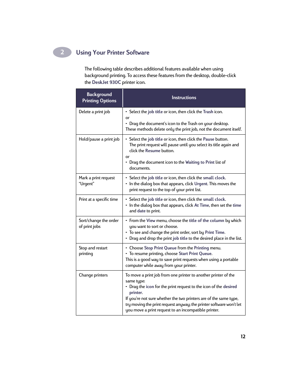 Using your printer software | HP Deskjet 932c Printer User Manual | Page 19 / 73